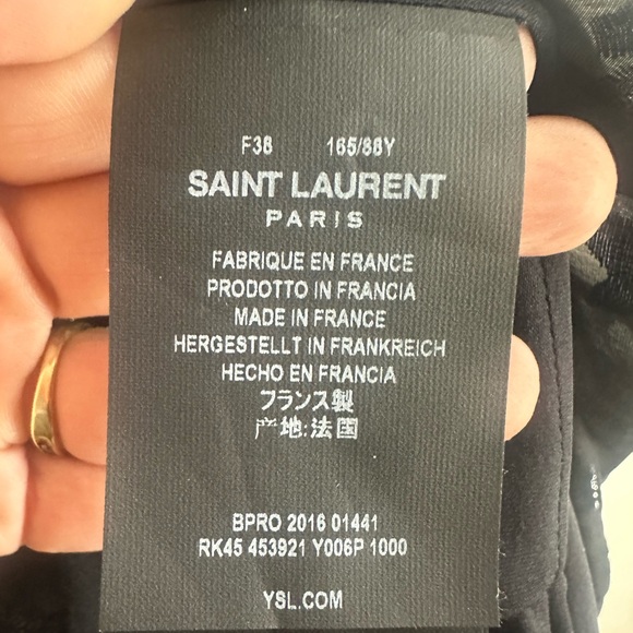 NWT Saint Laurent Full Length Star Dress - Picture 10 of 11